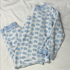 JAMES & LOTTIE BOYS TWO PIECE PUMPKIN JAMMIES SIZE 5